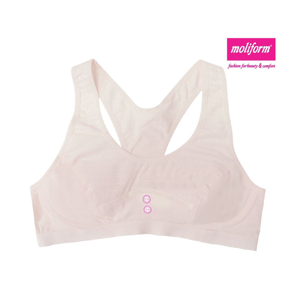 Moliform Moliform Junior Cotton Racerback Singlet Bra 038