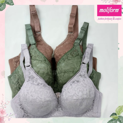 Moliform Under-Wired Thin Fiberfill Full Cup Bra 7566
