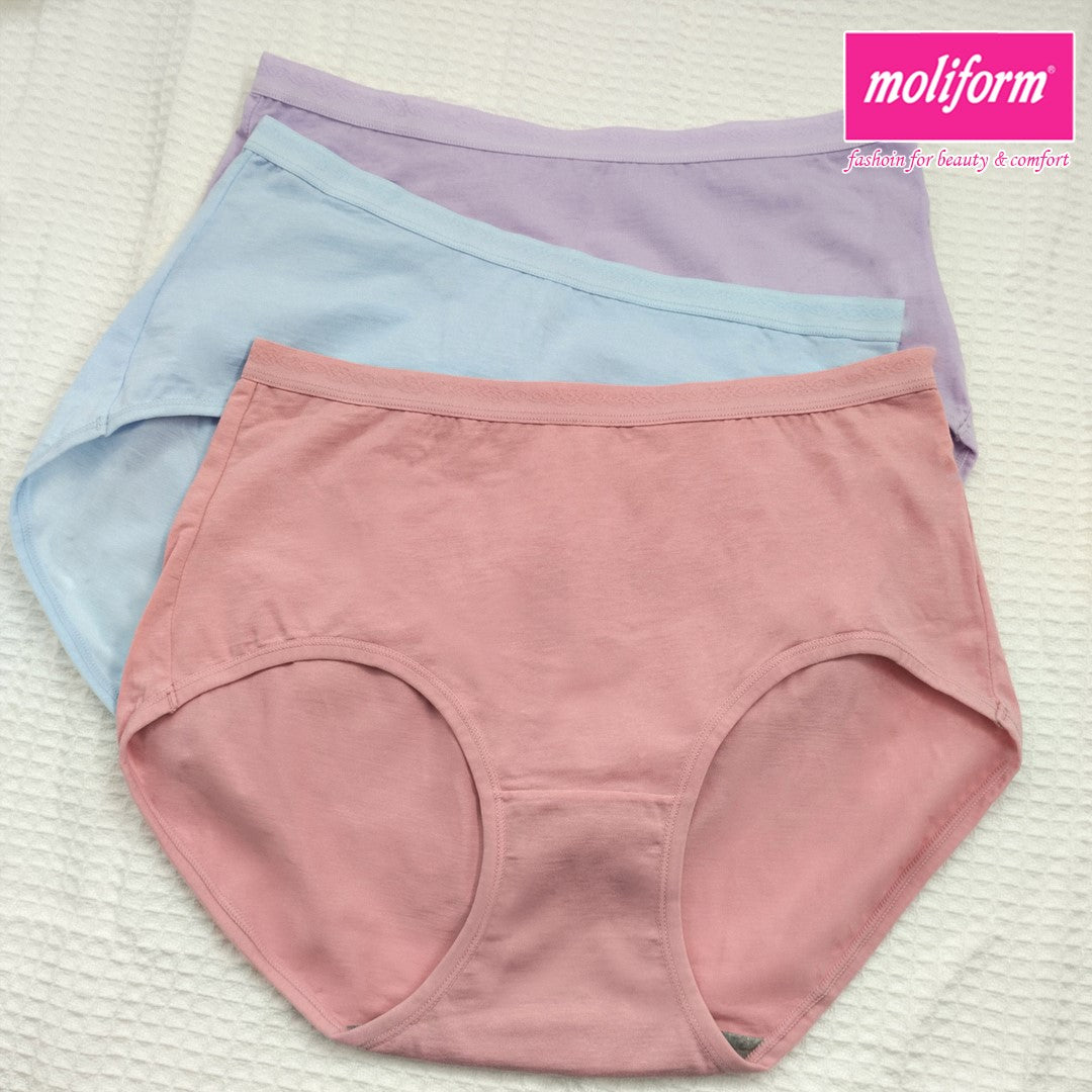 Moliform Nylon Cotton Midi Panties (Pack Of 3) - 8051
