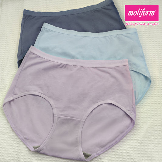 Moliform Nylon Cotton Midi Panties (Pack Of 3) - 8051