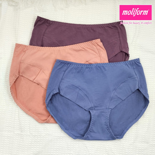 Moliform Cotton Midi Panties (Pack Of 3) - 8071