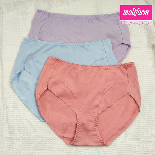 Moliform Cotton Midi Panties (Pack Of 3) 8072