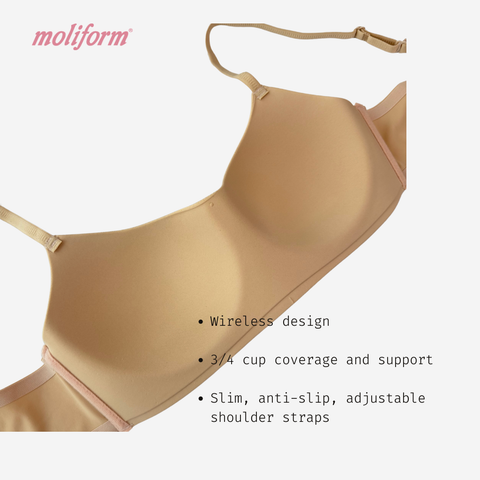 Moliform Comfy Wireless Bra / Coli Wanita Lembut Tanpa Wayar Saiz M-EL - 7637