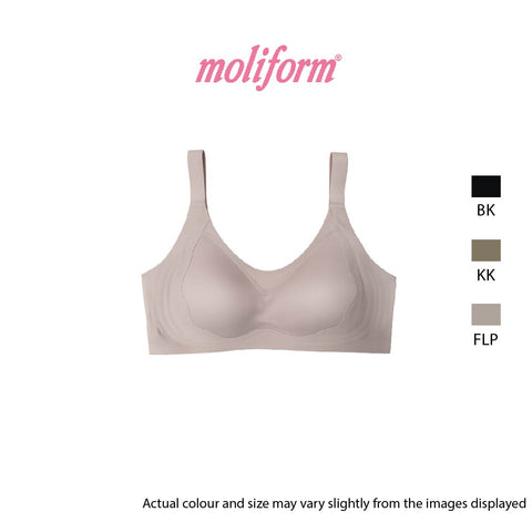 Moliform Wireless fuller-bust everyday basic seamless bras /  coli Tanpa Jahitan Saiz Besar B1866  Saiz L-4XL