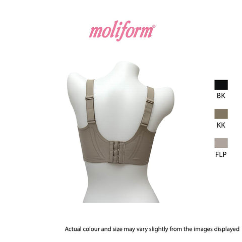 Moliform Wireless fuller-bust everyday basic seamless bras /  coli Tanpa Jahitan Saiz Besar B1866  Saiz L-4XL