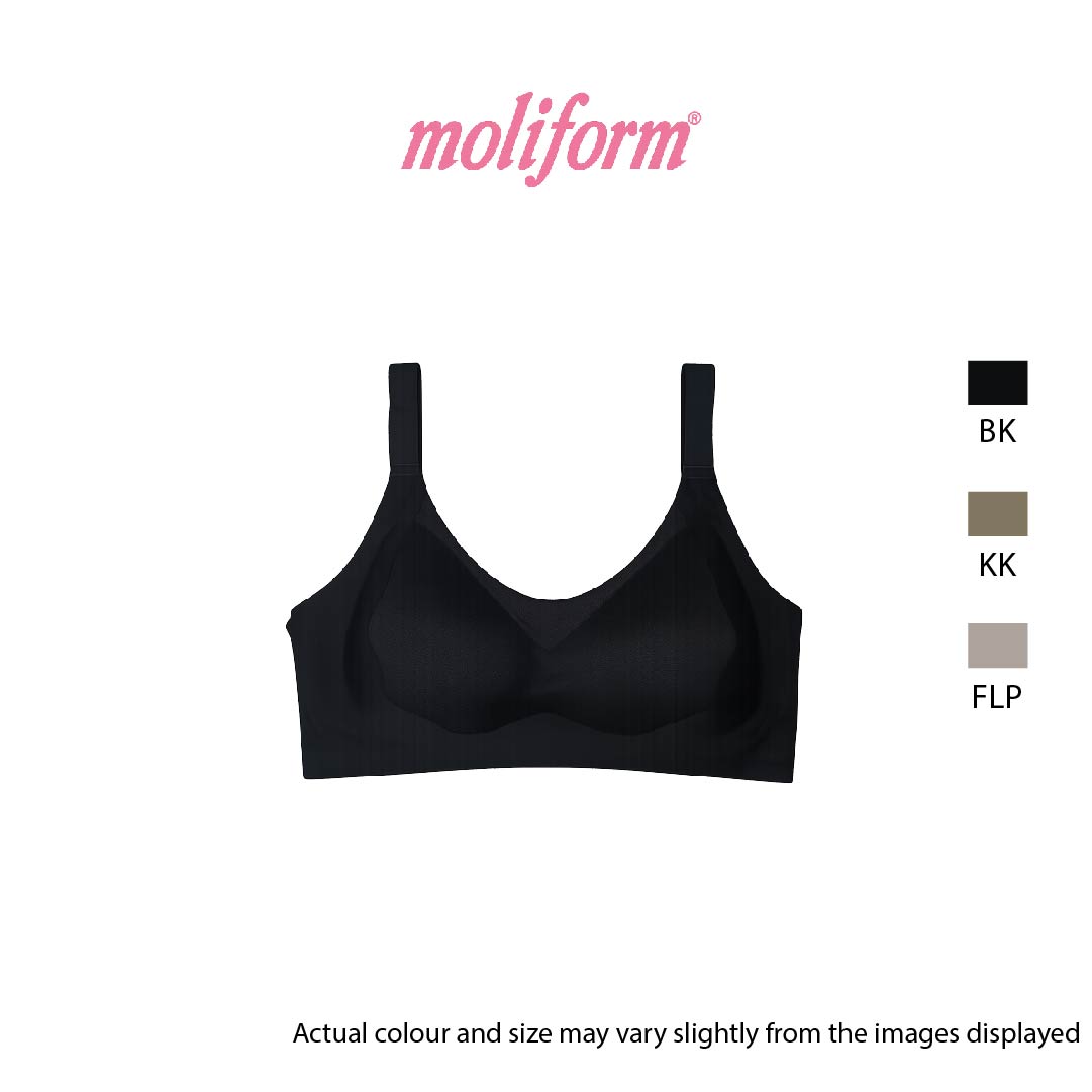 Moliform Wireless Seamless Bra Plus Size Fuller Bust Support / Coli Tanpa Jahitan B1866 saiz L-4XL