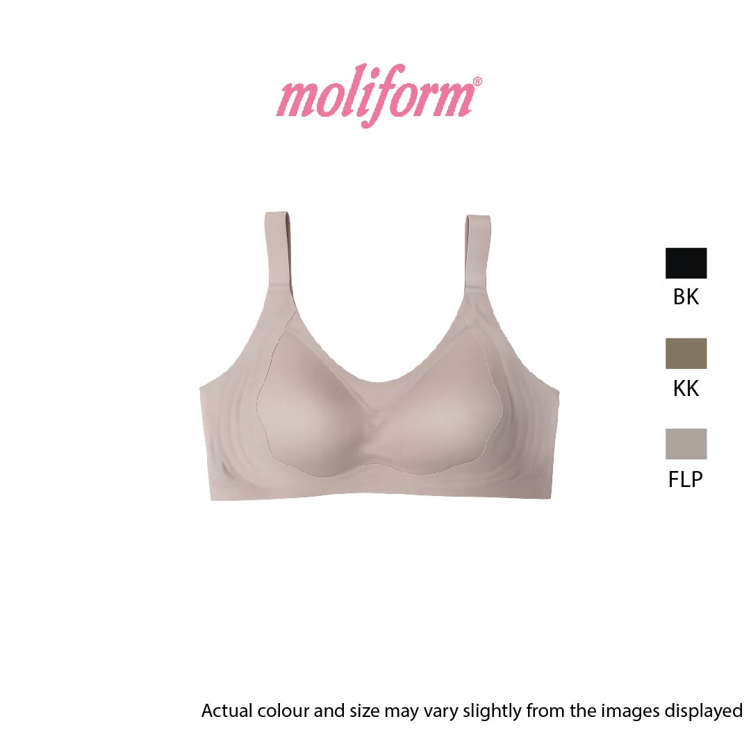 Moliform Wireless Seamless Bra Plus Size Fuller Bust Support / Coli Tanpa Jahitan B1866 saiz L-4XL