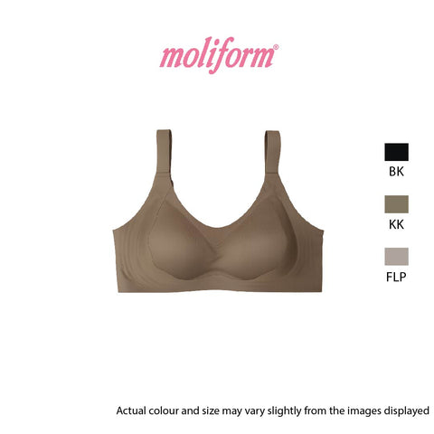 Moliform Wireless fuller-bust everyday basic seamless bras /  coli Tanpa Jahitan Saiz Besar B1866  Saiz L-4XL