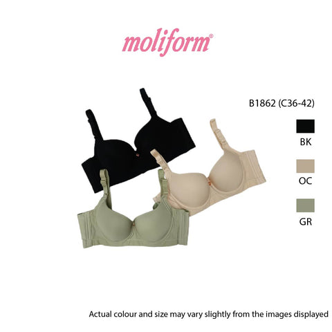 Moliform Wired Lightly padded bras /  coli berwayar   B1862 Size C36-42