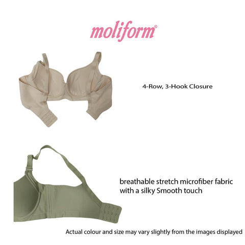 Moliform Wired Lightly padded bras /  coli berwayar   B1862 Size C36-42