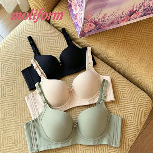 Moliform Wired Lightly Padded Demi Cup Bra / Coli Berwayar  B1862  Saiz C36-42