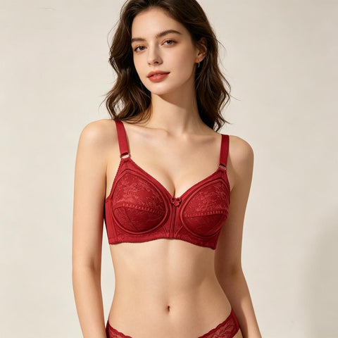Moliform Wireless Full Coverage Lace Bra/Bra Tanpa Dawai Liputan Penuh Berenda B625 Saiz C75-95