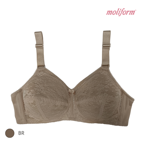 Moliform Wireless Full Coverage Lace Bra/Bra Tanpa Dawai Liputan Penuh Berenda B625 Saiz C75-95