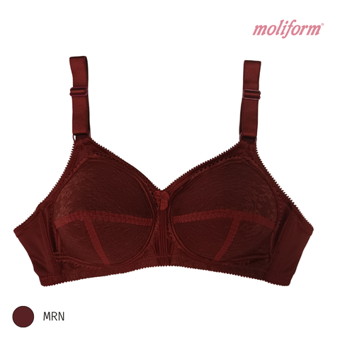 Moliform Wireless Full Coverage Lace Bra/Bra Tanpa Dawai Liputan Penuh Berenda B625 Saiz C75-95