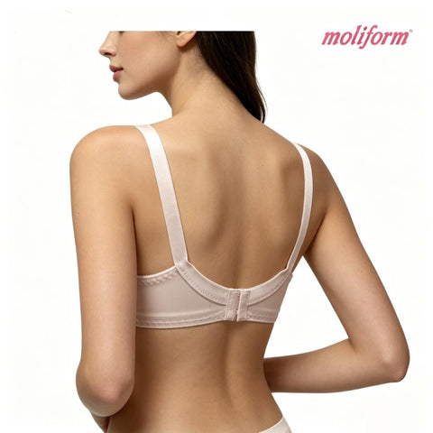 Moliform Full Coverage Soft Cup Wireless Bra / Coli Lembut Liputan Penuh Tanpa Dawai B621 Saiz B75-95