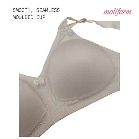 Moliform Full Coverage Soft Cup Wireless Bra / Coli Lembut Liputan Penuh Tanpa Dawai B621 Saiz B75-95