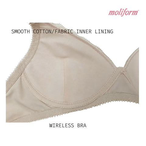 Moliform Classic Wireless Bra / Coli Klasik Tanpa Dawai  B630 Saiz B75-90