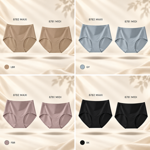 Moliform Daily Comfort Seamless Maxi Panty / Seluar Dalam Maxi Tanpa Jahitan Saiz S-XL (8782)