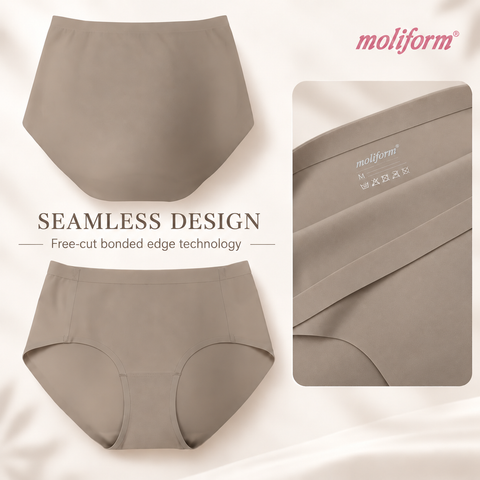 Moliform Daily Comfort Seamless Maxi Panty / Seluar Dalam Maxi Tanpa Jahitan Saiz S-XL (8782)