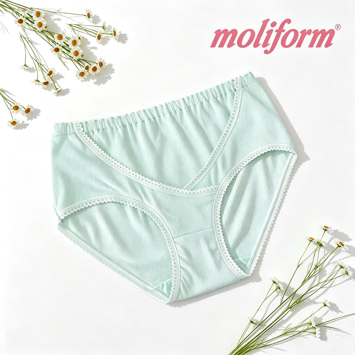 Moliform High-Waisted Maternity Panties / Seluar Dalam Ibu Mengandung Pinggang Tinggi – 8391A
