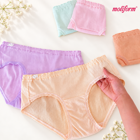 Moliform Low-Waist Maternity Panties / Seluar Dalam Ibu Mengandung Pinggang Rendah – 8392A