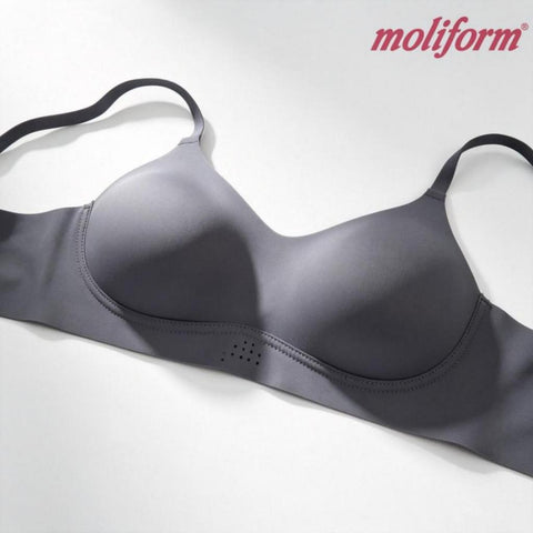 Moliform Breathable Seamless Wirefree Bra | Bra Wanita Tanpa Wayar | Cawan Span Lembut | Selesa & Bernafas  - 7647