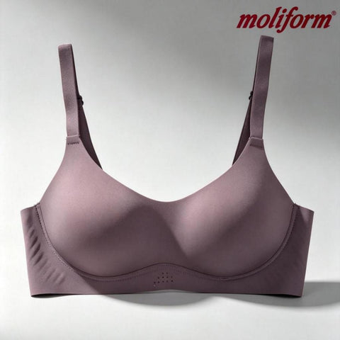 Moliform Breathable Seamless Wirefree Bra | Bra Wanita Tanpa Wayar | Cawan Span Lembut | Selesa & Bernafas  - 7647