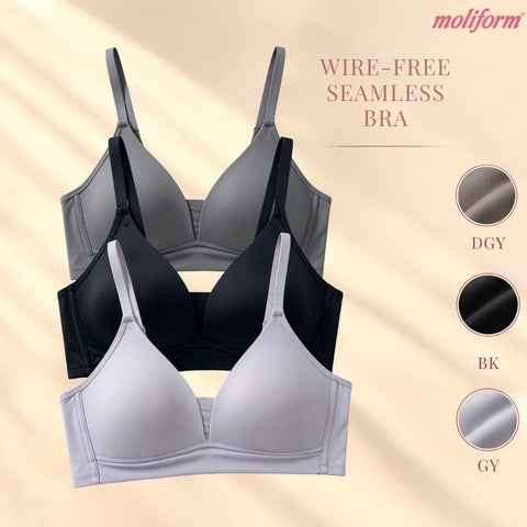 Moliform Wireless Smooth Seamless Bra /Coli Tanpa Dawai Cawan Lembut Saiz C36–C40 - 7662