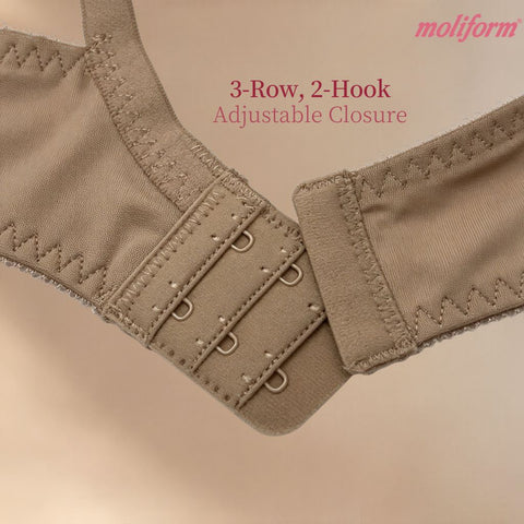Moliform Wireless Fibrefill Bra/Coli Tanpa Dawai Span Lembut B34–40 7736