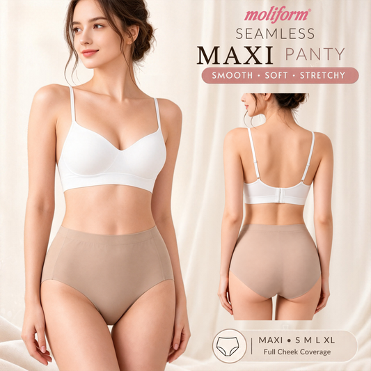 Moliform Daily Comfort Seamless Maxi Panty / Seluar Dalam Maxi Tanpa Jahitan Saiz S-XL (8782)
