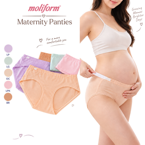 Moliform Low-Waist Maternity Panties / Seluar Dalam Ibu Mengandung Pinggang Rendah – 8392A