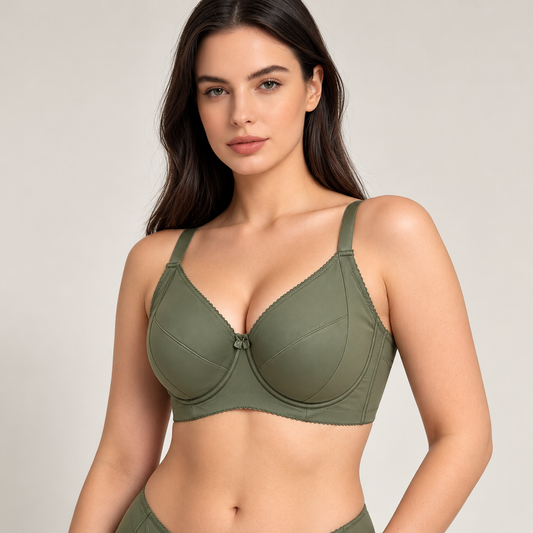 Moliform E Cup Wired Breathable Full Coverage Bra /Bra Berwayar Cawan Penuh E38-E46 - 7633