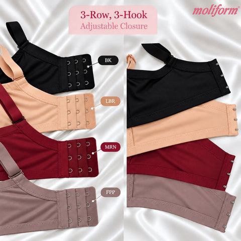 Moliform D Cup Underwire Full Coverage Bra/Bra Berwayar Cawan D Liputan Penuh D38-D42 - 7664