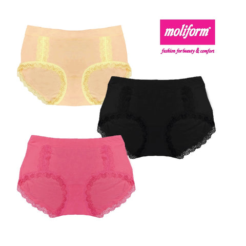 Moliform Stretchable Modal Fabric Panties Pack Of 3 - 8769