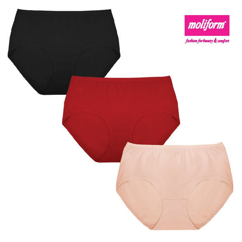 Moliform Spandex Cotton Maxi Panties Pack Of 3 - 8117