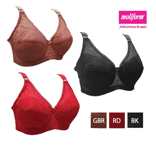 Moliform Lacy Full Cup Wired Support Bra 7428