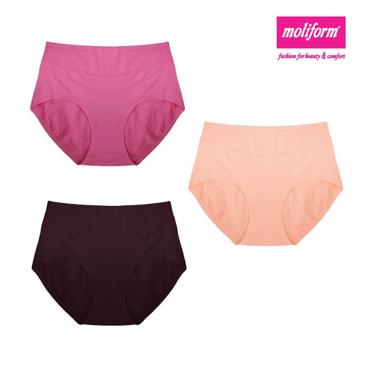 Moliform Spandex Cotton Hipster Panties Pack Of 3 - 8236