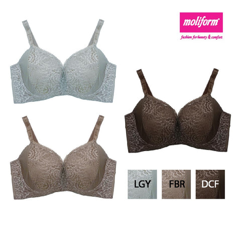 Moliform Lacy Full Cup Wired Support Bra 7427