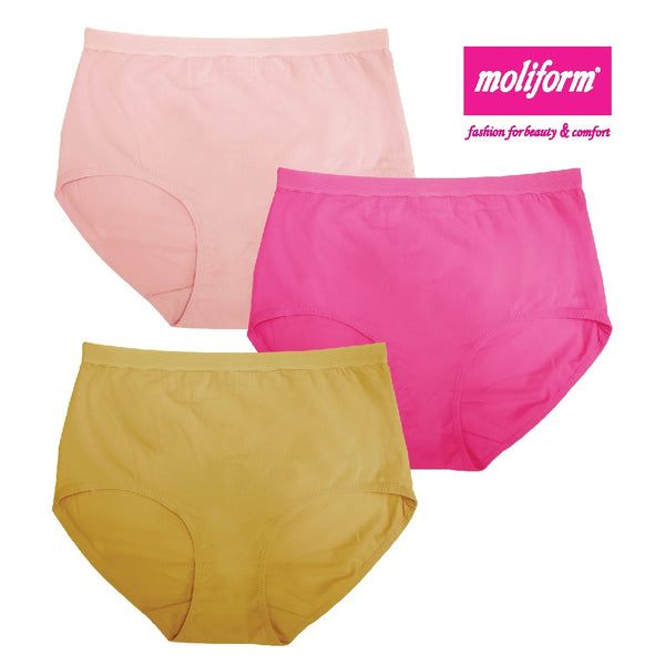 Moliform Spandex Cotton Maxi Panties Pack Of 3 -8254/XXL