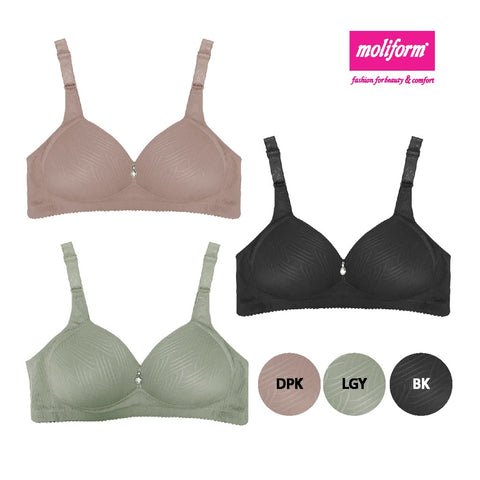 Moliform-Full Coverage PU Cup Non-Wired Bra 7449