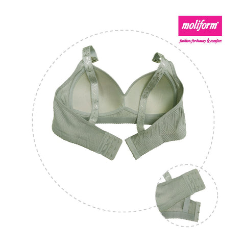 Moliform-Full Coverage PU Cup Non-Wired Bra 7449