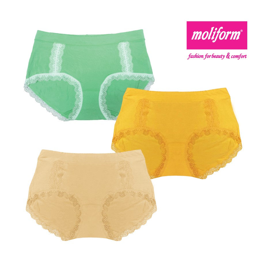 Moliform Moliform Stretchable Modal Fabric Panties Pack Of 3 - 8769